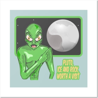 Pluto funny alien Posters and Art